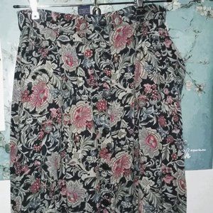 Vintage 1990s Floral Tapestry Skirt